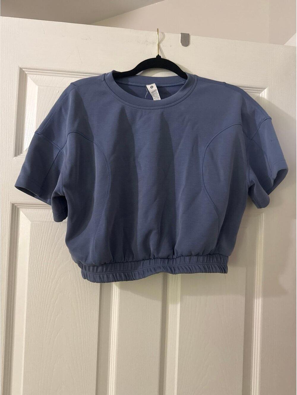 Lululemon Softstreme Gathered Tee Oasis Blue Size 6